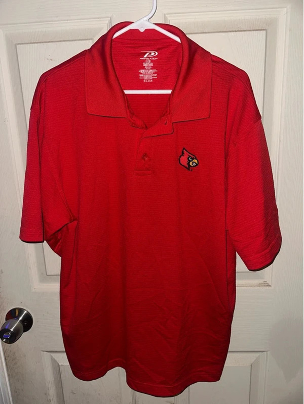Pro Player Uofl University of Louisville polo size large